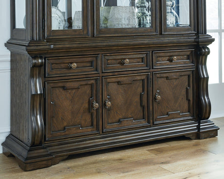 Maylee Dark Brown Dining Buffet by Ashley at Eve Furniture