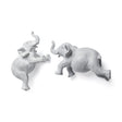 Maynard I Set of 2 Grey Elephant Wall Decorations by Mercana at Eve Furniture