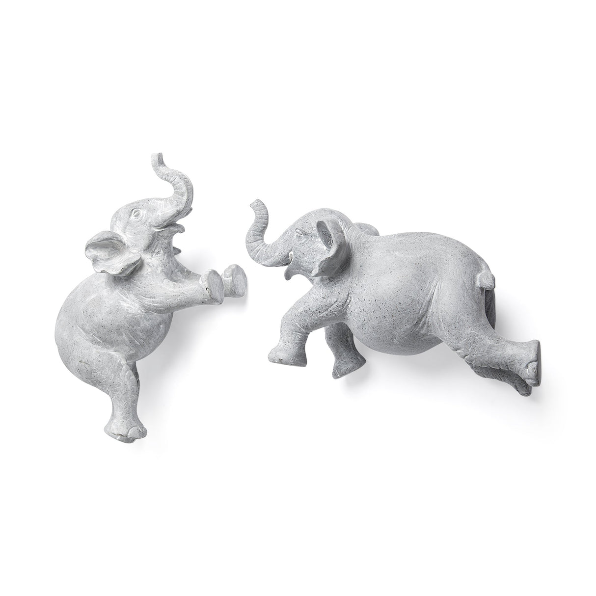 Maynard I Set of 2 Grey Elephant Wall Decorations by Mercana at Eve Furniture
