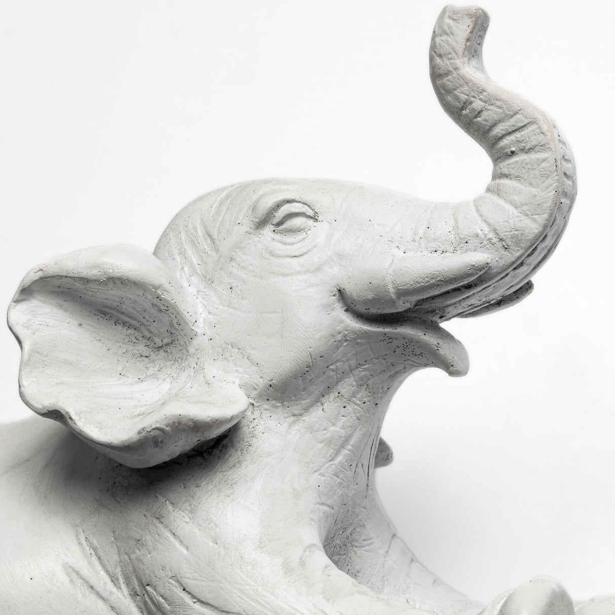 Maynard Set of 2 White Elephant Wall Decorations by Mercana at Eve Furniture