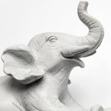 Maynard Set of 2 White Elephant Wall Decorations by Mercana at Eve Furniture
