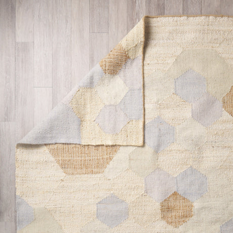 Mayson Cream Multi-Colored Honeycomb Pattern Area Rug by Mercana at Eve Furniture