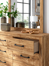 Maystonna Brown Dresser and Mirror by Ashley at Eve Furniture
