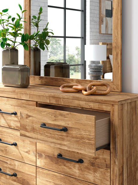 Maystonna Brown Dresser and Mirror by Ashley at Eve Furniture
