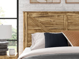 Maystonna Brown Crossbuck Panel Bedroom Set by Ashley at Eve Furniture