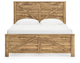 Maystonna Brown Crossbuck Panel Bedroom Set by Ashley at Eve Furniture