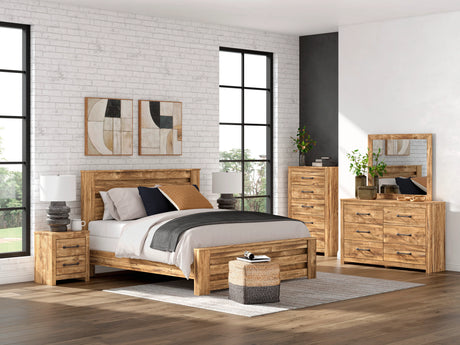 Maystonna Brown Panel Bedroom Set by Ashley at Eve Furniture