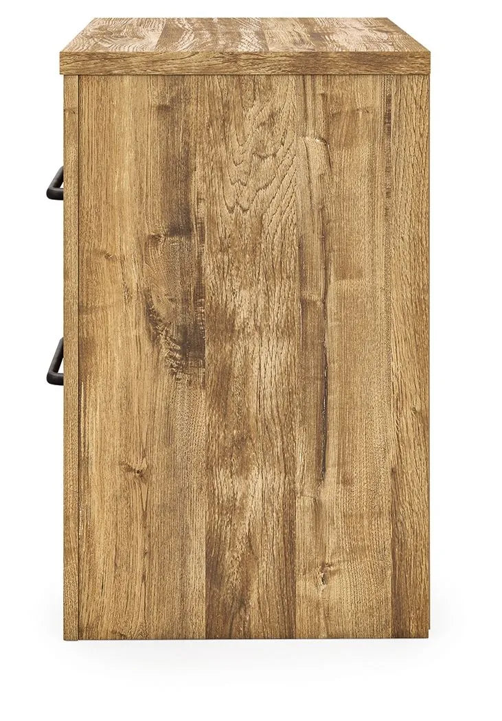 Maystonna Brown Two Drawer Nightstand by Ashley at Eve Furniture