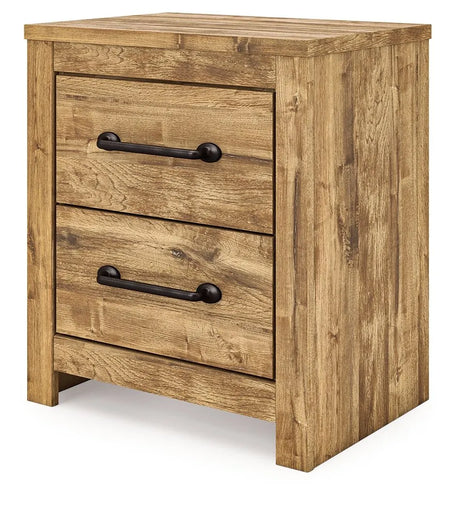 Maystonna Brown Two Drawer Nightstand by Ashley at Eve Furniture