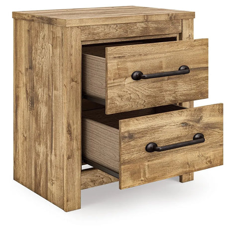 Maystonna Brown Two Drawer Nightstand by Ashley at Eve Furniture