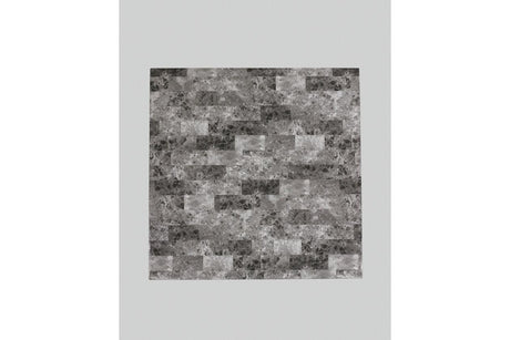 Maysville Black Counter Height Dining Table and 4 Bar Stools by Ashley at Eve Furniture