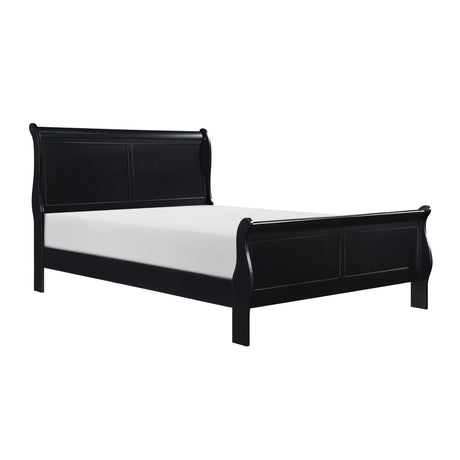 Mayville Black California King Sleigh Bed by Homelegance at Eve Furniture