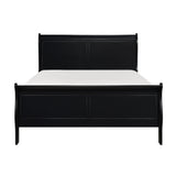 Mayville Black California King Sleigh Bed by Homelegance at Eve Furniture