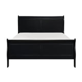 Mayville Black King Sleigh Bed by Homelegance at Eve Furniture