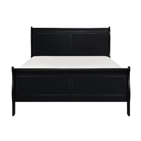 Mayville Black King Sleigh Bed by Homelegance at Eve Furniture