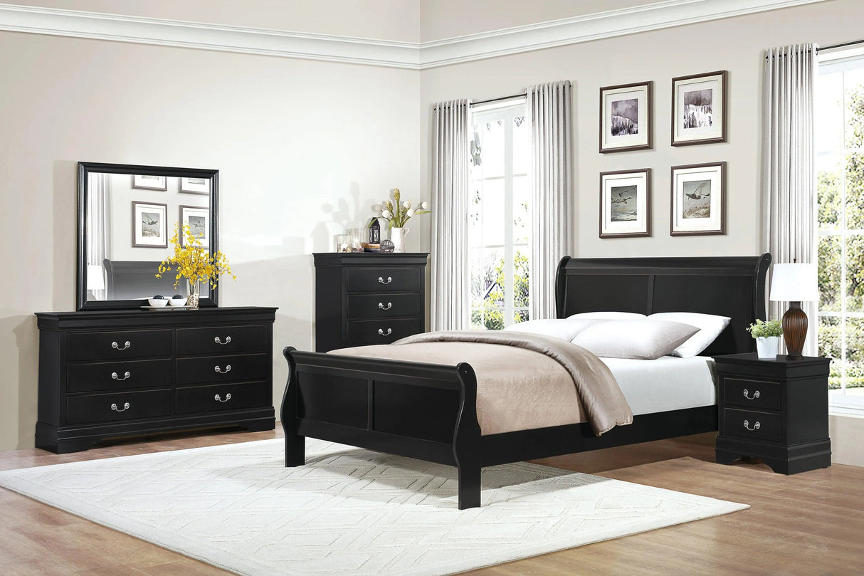 Mayville Black Mirror (Mirror Only) by Homelegance at Eve Furniture