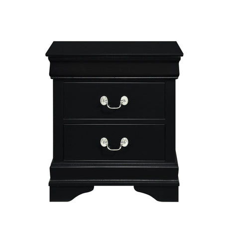 Mayville Black Nightstand by Homelegance at Eve Furniture