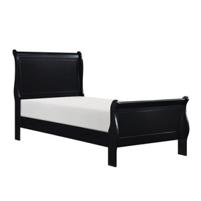 Mayville Black Twin Sleigh Bed by Homelegance at Eve Furniture