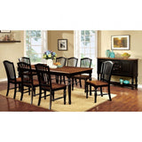 Mayville Black/Antique Oak 9-Piece Dining Room Set by Furniture of America at Eve Furniture