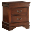 Mayville Brown Cherry Sleigh Bedroom Set by Homelegance at Eve Furniture