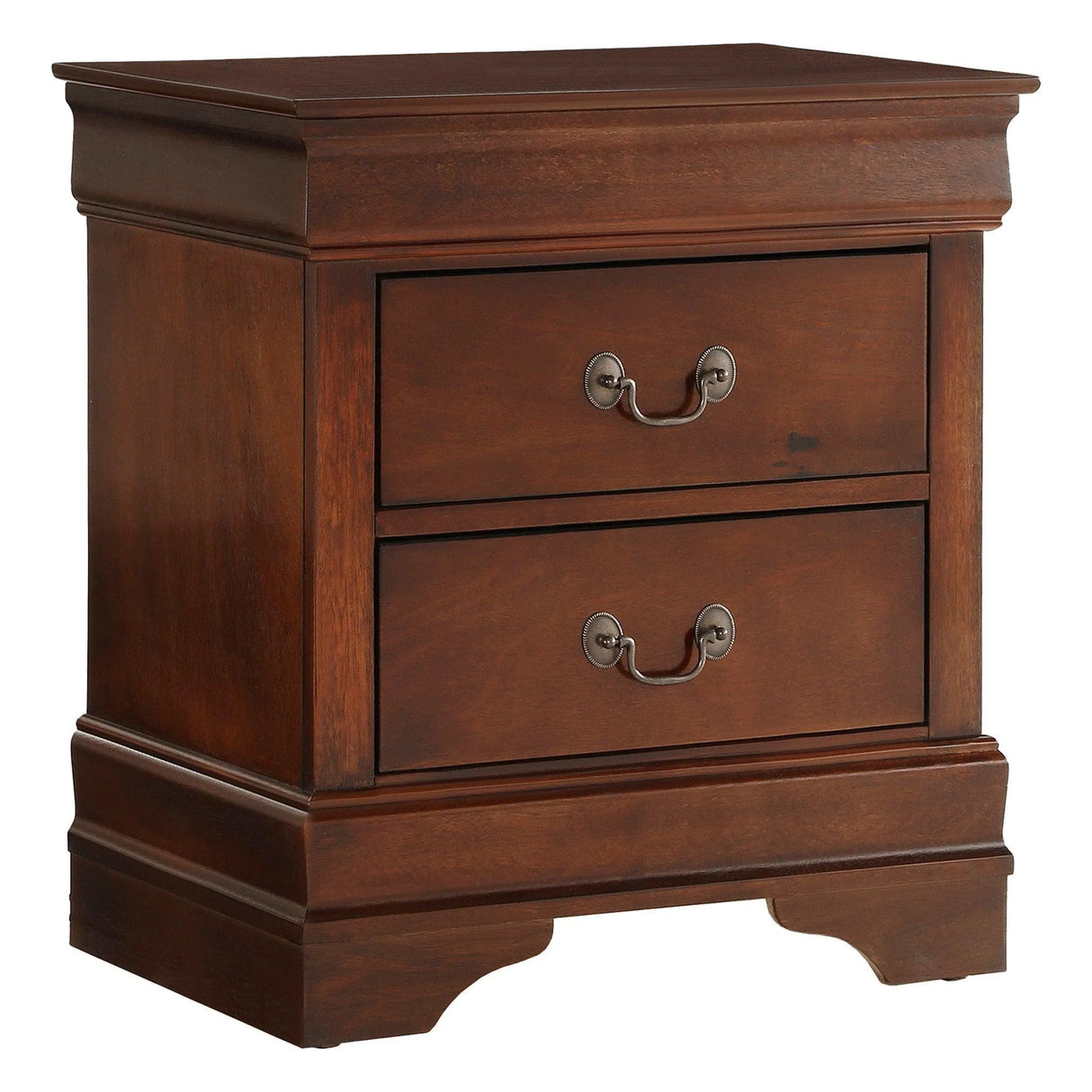 Mayville Brown Cherry Sleigh Bedroom Set by Homelegance at Eve Furniture