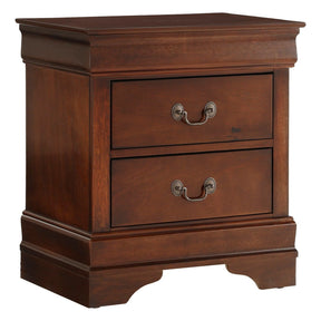 Mayville Brown Cherry Sleigh Bedroom Set by Homelegance at Eve Furniture