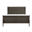 Mayville Stained Gray California King Sleigh Bed by Homelegance at Eve Furniture