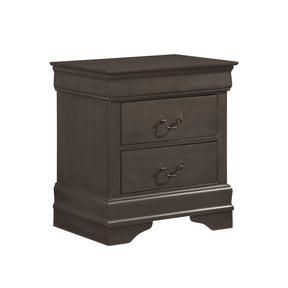 Mayville Stained Gray Nightstand by Homelegance at Eve Furniture