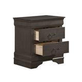 Mayville Stained Gray Sleigh Bedroom Set by Homelegance at Eve Furniture