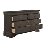 Mayville Stained Gray Sleigh Bedroom Set by Homelegance at Eve Furniture