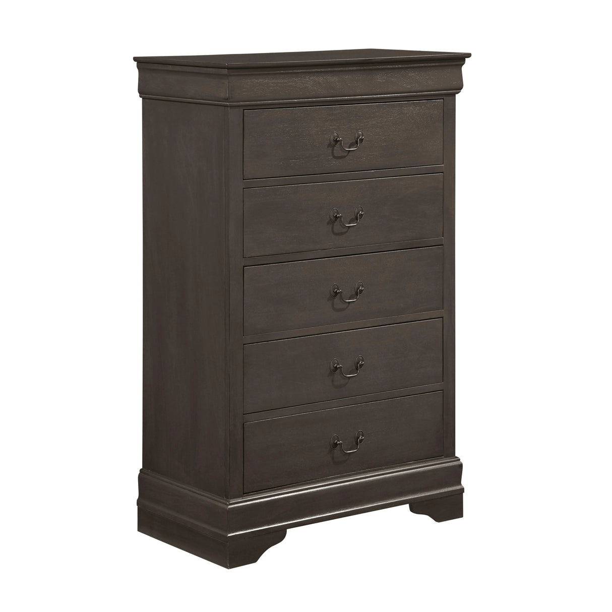 Mayville Stained Gray Sleigh Bedroom Set by Homelegance at Eve Furniture