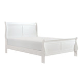 Mayville White California King Sleigh Bed by Homelegance at Eve Furniture