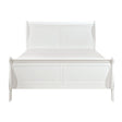 Mayville White California King Sleigh Bed by Homelegance at Eve Furniture