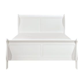 Mayville White California King Sleigh Bed by Homelegance at Eve Furniture