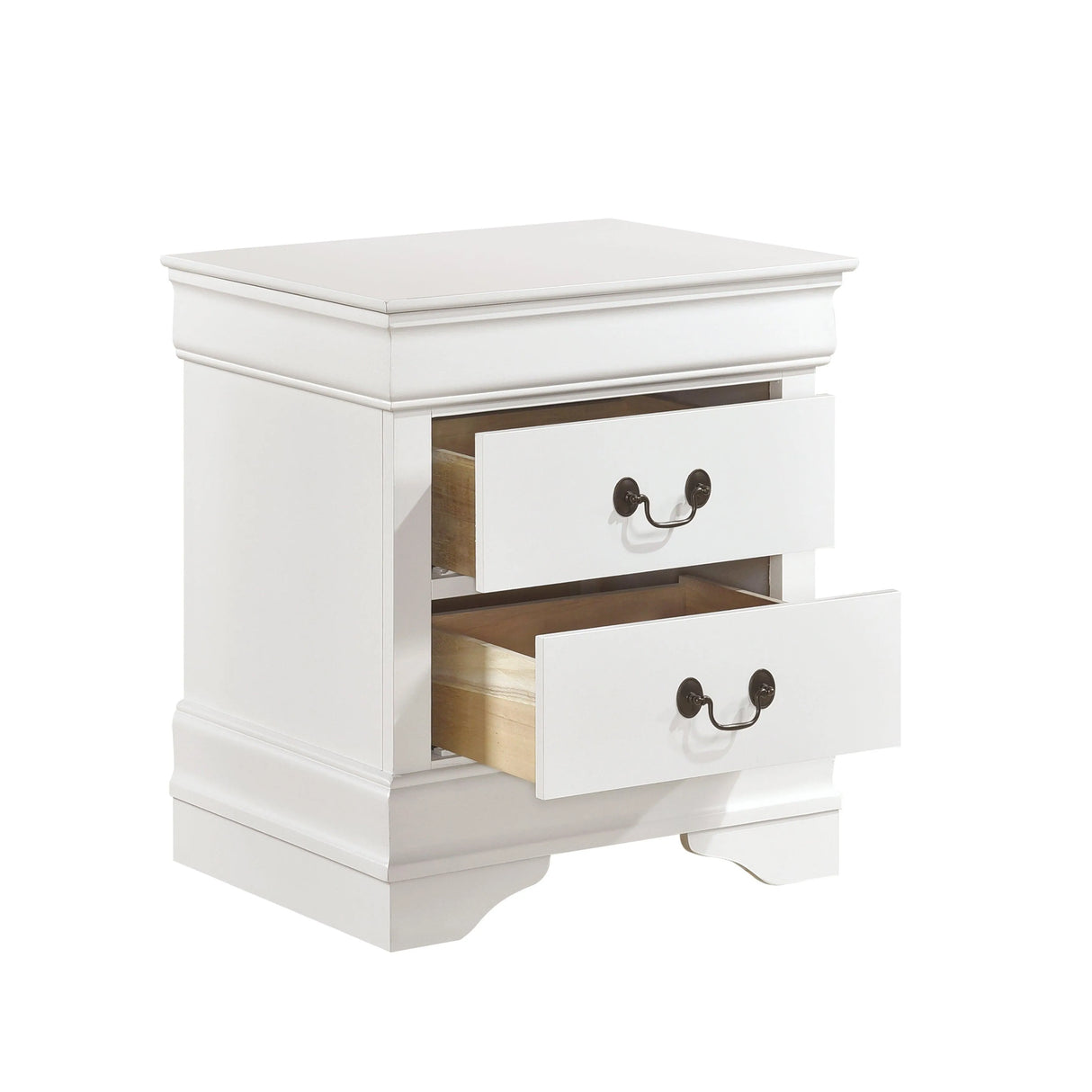 Mayville White Nightstand by Homelegance at Eve Furniture