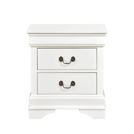 Mayville White Nightstand by Homelegance at Eve Furniture