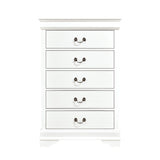 Mayville White Sleigh Bedroom Set by Homelegance at Eve Furniture