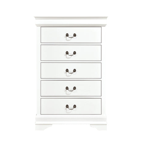 Mayville White Sleigh Bedroom Set by Homelegance at Eve Furniture