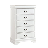 Mayville White Sleigh Bedroom Set by Homelegance at Eve Furniture