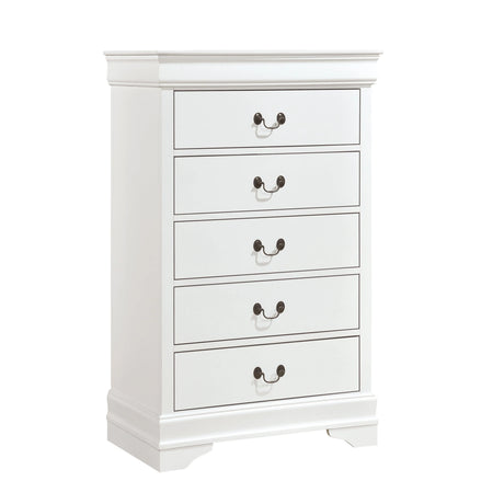 Mayville White Sleigh Bedroom Set by Homelegance at Eve Furniture