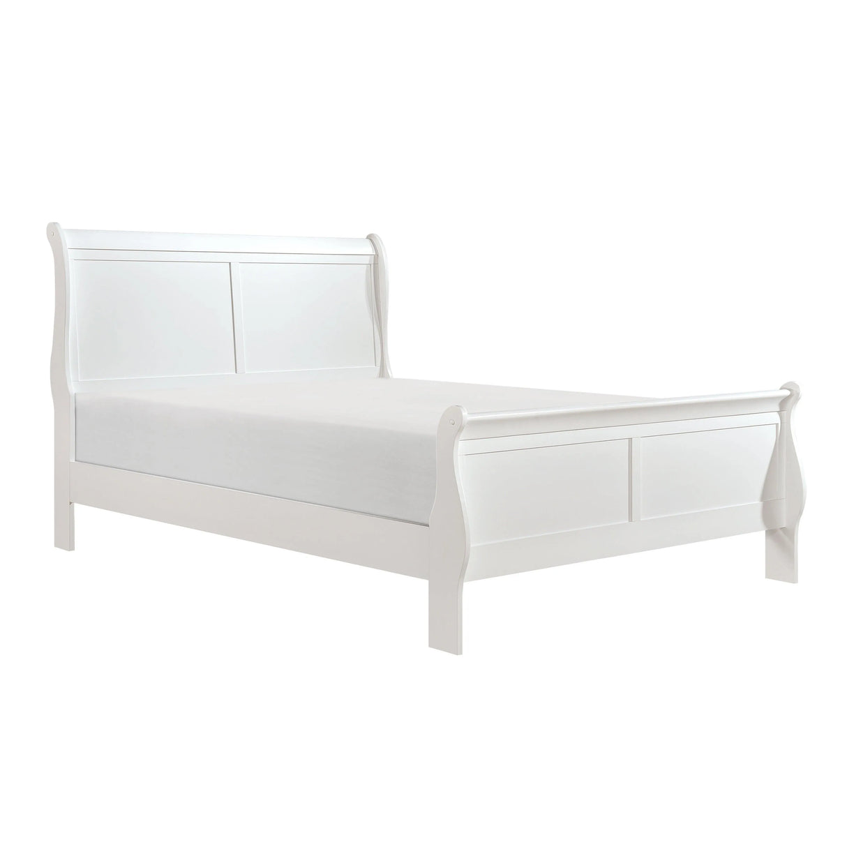 Mayville White Sleigh Bedroom Set by Homelegance at Eve Furniture
