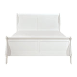 Mayville White Sleigh Bedroom Set by Homelegance at Eve Furniture
