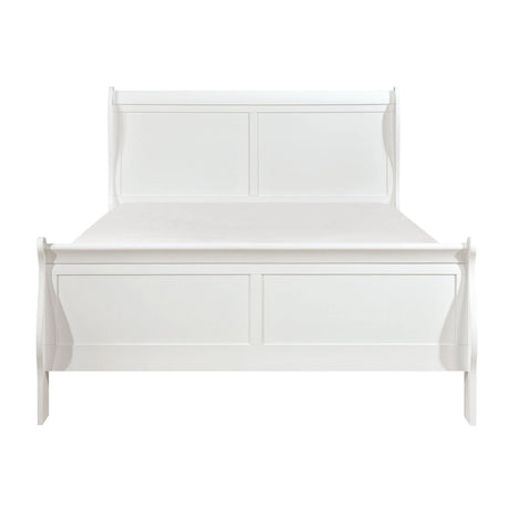 Mayville White Sleigh Bedroom Set by Homelegance at Eve Furniture