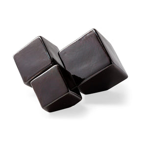 Mayweather (Set of 3) Black Geometric Ceramic Cubes by Mercana at Eve Furniture