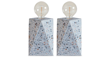 Maywick 2-Piece Table Lamp Set in White by Ashley at Eve Furniture