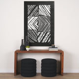 Maze I by Alarm a Hand Embellished Textured Canvas by Mercana at Eve Furniture