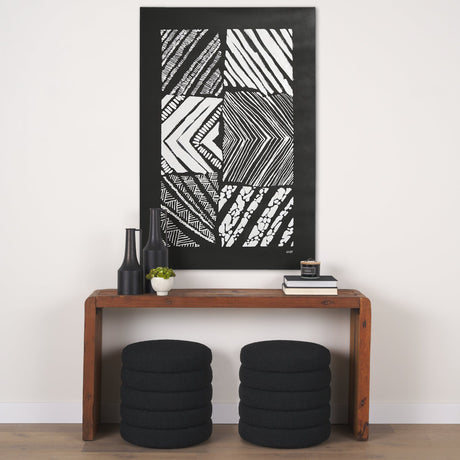 Maze I by Alarm a Hand Embellished Textured Canvas by Mercana at Eve Furniture