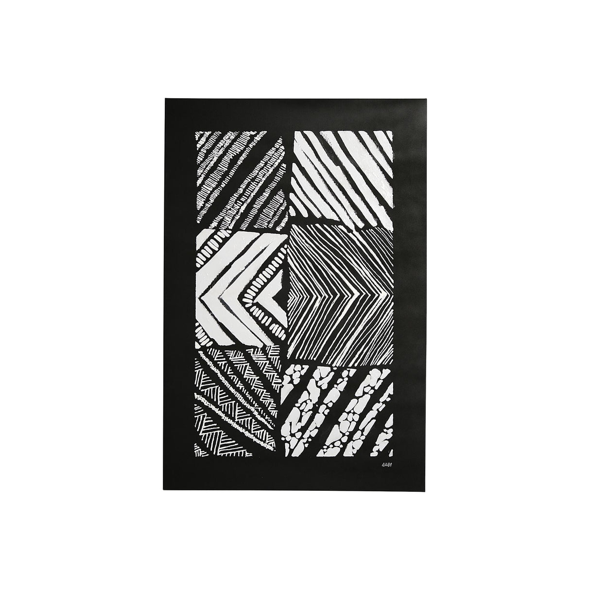 Maze I by Alarm a Hand Embellished Textured Canvas by Mercana at Eve Furniture