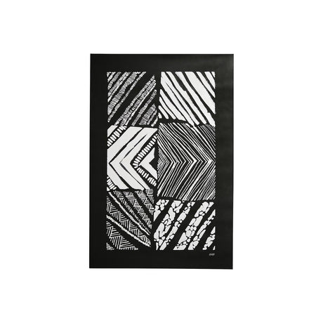 Maze I by Alarm a Hand Embellished Textured Canvas by Mercana at Eve Furniture