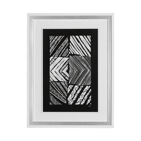 Maze I by Alarm a Hand Embellished Textured Framed Art Print Matted under Glass by Mercana at Eve Furniture
